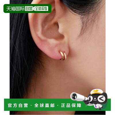 日潮跑腿Vendome K10圆环黄金耳环 YellowGold ONE SIZE KMJE0090