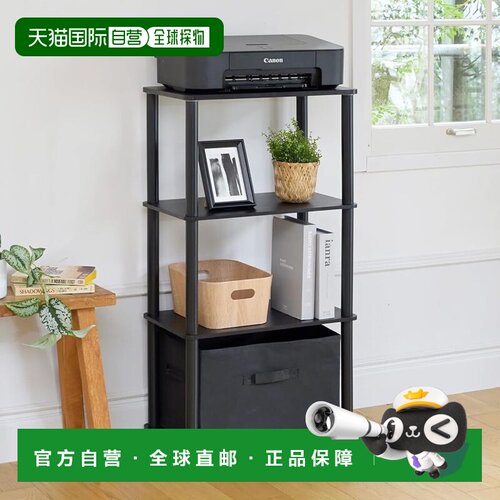 【日本直邮】山善 四层轻量收纳架47×27×92cm DBR/BK LSR-4