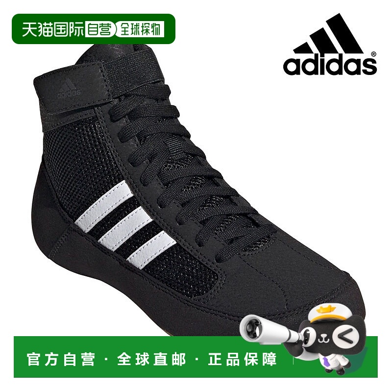 日本直邮阿迪达斯青少年摔跤鞋 HVC K 黑色 AQ3327