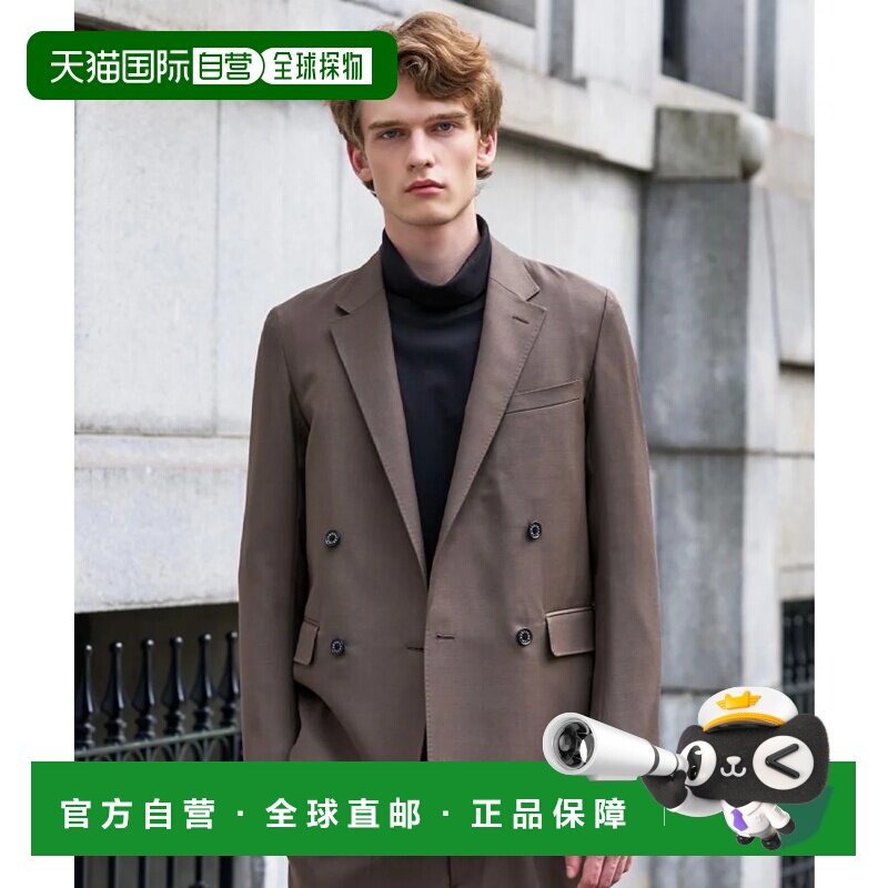 日本直邮DRESSTERIOR 羊毛混纺双排扣夹克 橄榄绿 026休闲风外套