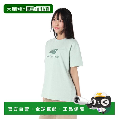 日本直邮New Balance 纽巴伦儿童干爽堆叠标志短袖T恤ABT55541CYS