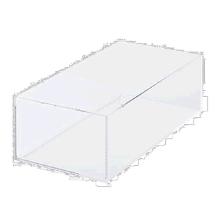 【日本直邮】MUJI 无印良品 重叠亚克力盒子 中 透明 收纳 整理