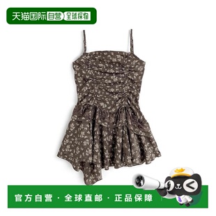 日本直邮日潮 GRL 碎花抽绳荷叶边吊带迷你连衣裙 tu1840