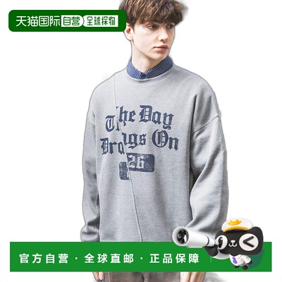 1h可退 日本直邮PAGEBOYLIM 男女同款字母刺绣宽松长袖T恤 320765