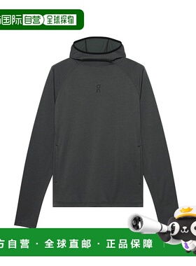 日潮跑腿ON昂跑 男士 Trek 石墨色连帽衫卫衣 Graphite L 1mf3009