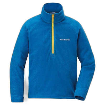 1h可退 日本直邮Montbell 绒面抓绒套头衫 儿童 90-120抓绒衣