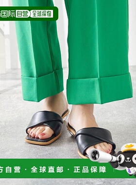 日本直邮Menue 水晶形状透明跟粗跟凉鞋 ME8623BW01760