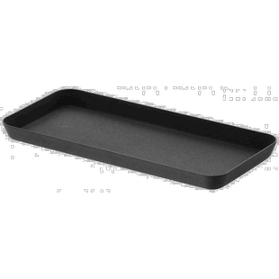 【日本直邮】山崎实业 盥洗室桌面小物托盘 收纳盘L黑色22XD10XH1