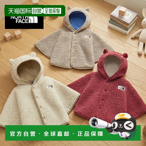 日本直邮THE NORTH FACE Cuddle 婴幼儿抓绒斗篷外套 熊耳连帽 20