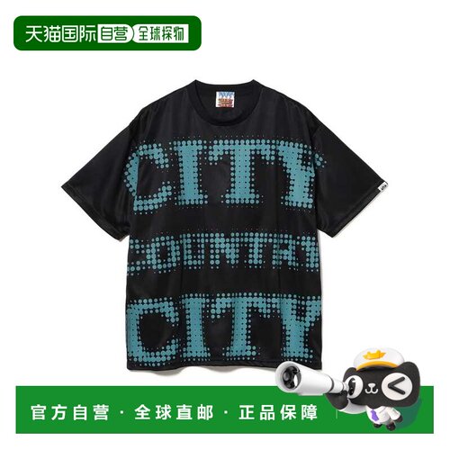 日本直邮CITY COUNTRY CITY 男士 别注大版型圆点文字印花T恤 700