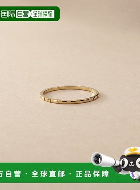 1h可退 日本直邮COCOSHNIK 女士 K10Y金 极简窄戒 几何切割设计 7