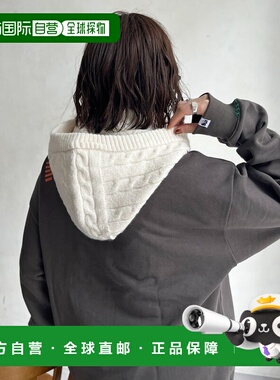 1h可退 日本直邮CPCM 女装 针织连帽围巾 一物两用设计 PGL105251