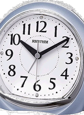 【日本直邮】RHYTHM 闹钟 リフレR665 8RE665SR04 蓝色 卧室 房间