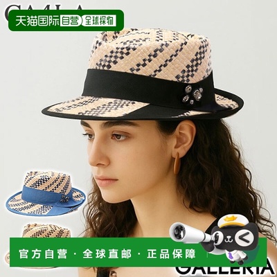 日本直邮CA4LA 帽子女款春夏CA4LA猪肉饼帽太阳帽自然休闲黑色蓝K