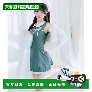 1h可退 日本直邮OLIVE des OLIVE 女装 胸前缎带设计 修身迷你连