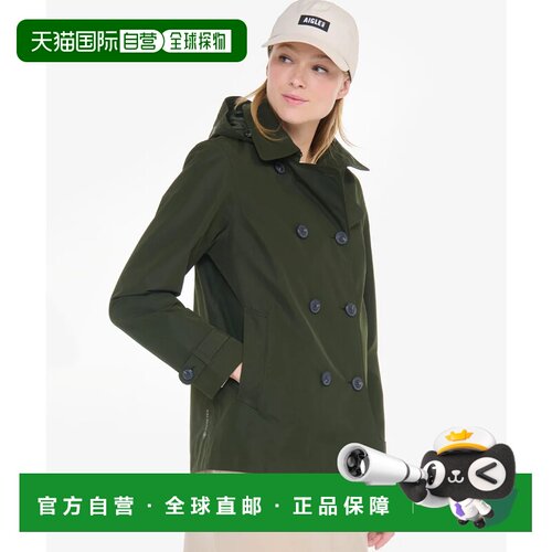 日本直邮AIGLE 风衣 GORE-TEX 连帽 摩斯绿