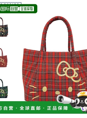 日本直邮ROOTOTE IP Deli Check Hello Kitty 手提包女士A5 尺寸/