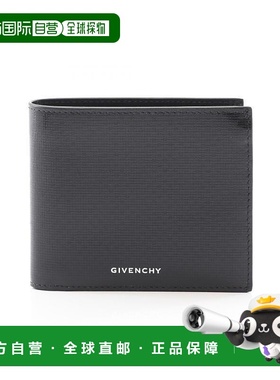 日本直邮中古Givenchy纪梵希男S级99新wallet钱包牛皮长钱包黑色