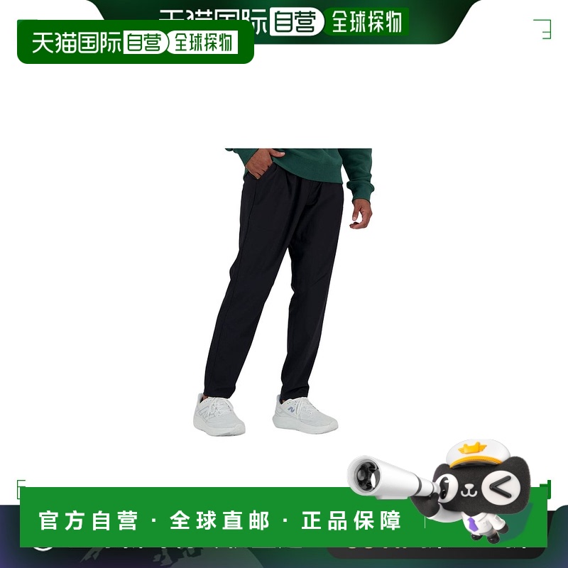 日本直邮New Balance 纯色锥形束脚休闲裤 男款 黑色