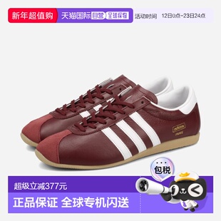 日本直邮adidas PARIS 男女低帮运动鞋暗影红/法伦白/酒红色 (KJ1