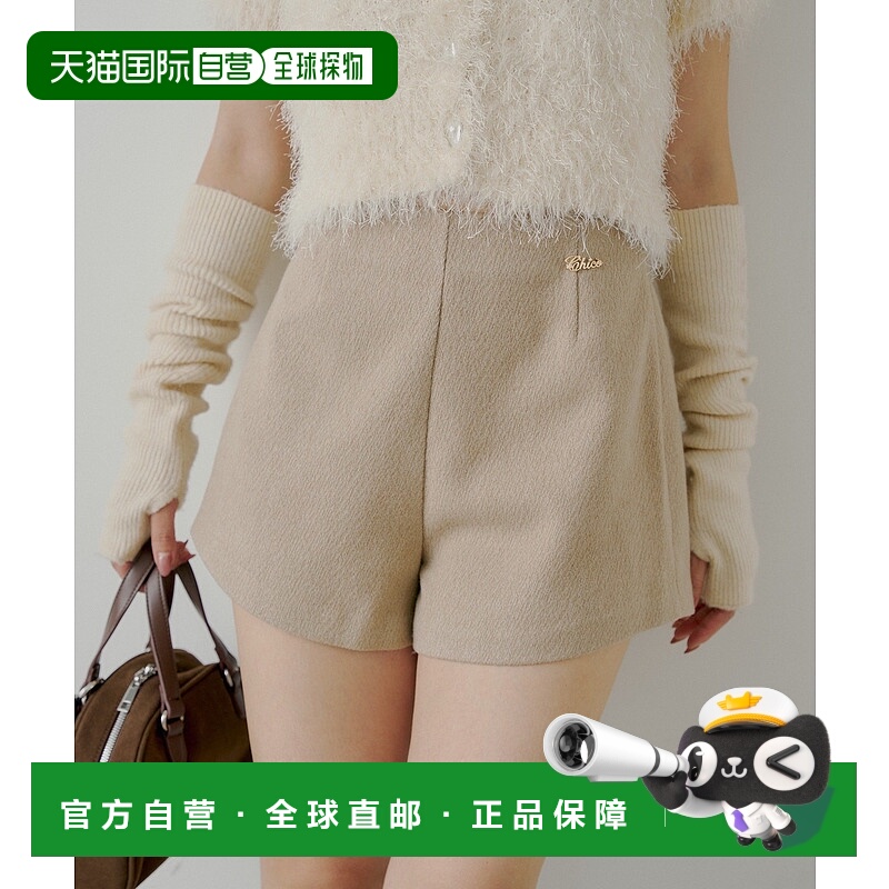1h可退 日本直邮Chico 女装别针装饰修身短裤 CHZ1052302A0003