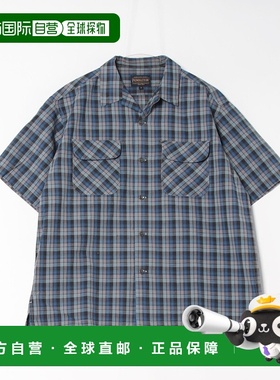 1h可退 日本直邮PENDLETON 男女同款复古风开放领短袖衬衫 045000