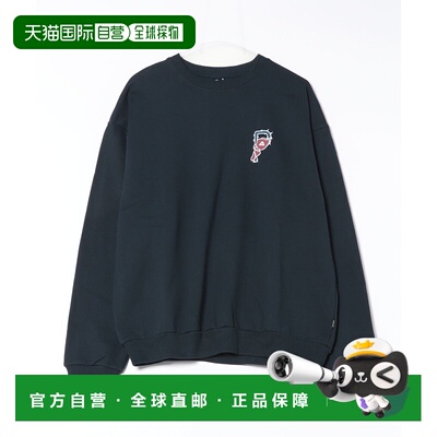 1h可退 日本直邮POLER 男女同款 加工柔软 大logo圆领卫衣/双面印