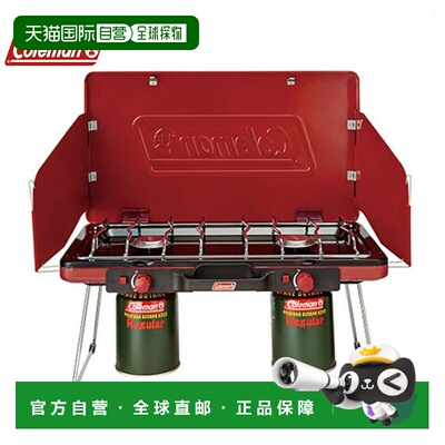 日本直邮Coleman-Coleman Powerhouse LP两个燃烧器炉II红色20000