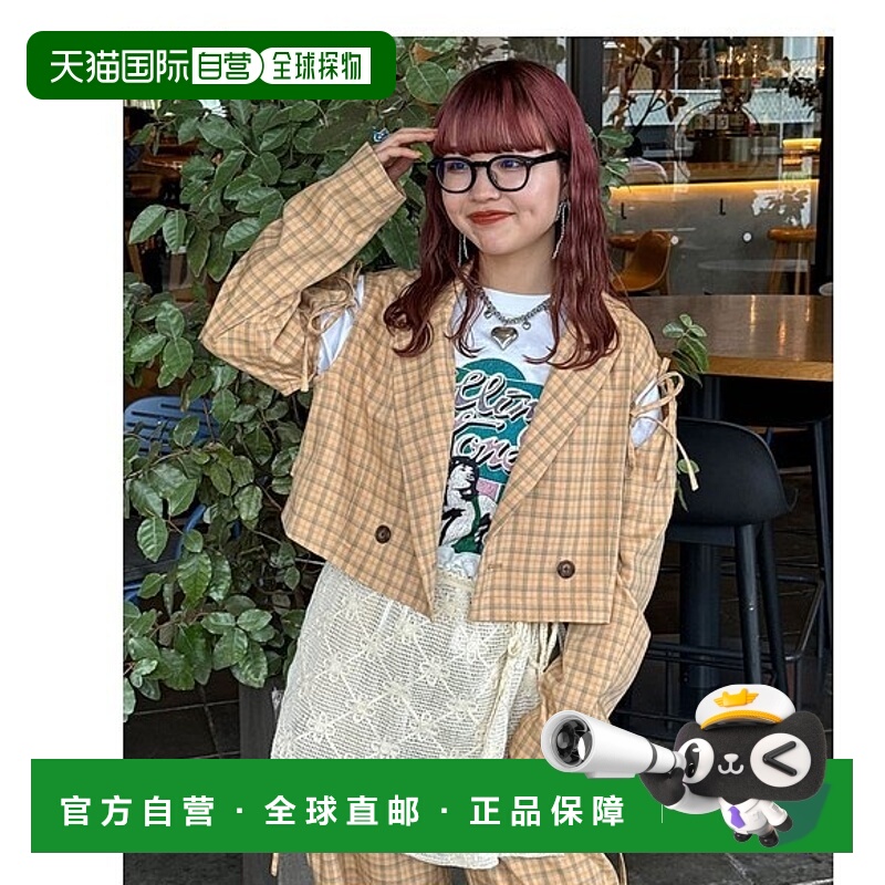 1h可退 日本直邮官方授权 CIAOPANIC 【2024AW】剪裁蝴蝶结格纹夹