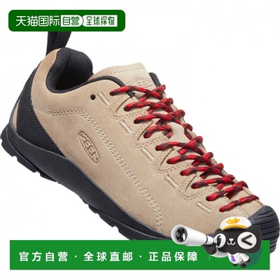 日本直邮KEEN JASPERSILVER MINK 女士徒步户外运动鞋 米色×红色