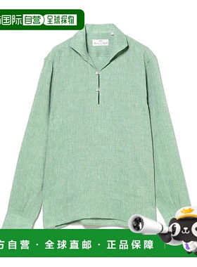 1h可退 日本直邮Massimo d’Augusto 男士麻料卡普里衬衫 2411070