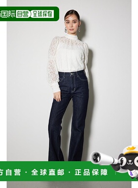 日本直邮Rienda Shapely Make 牛仔长裤 L/BLU1 [RI3465EW031908]