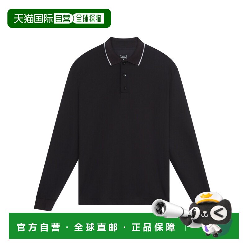 日本直邮On 网球风格男士长袖衬衫 长款Polo衫昂跑 - 实物图