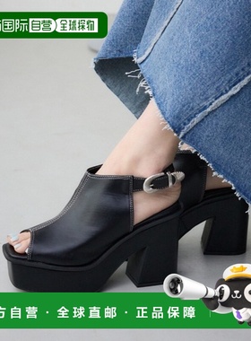 1h可退 日本直邮AZUL BY MOUSSY 女士西部风格扣带高跟凉鞋 250IS