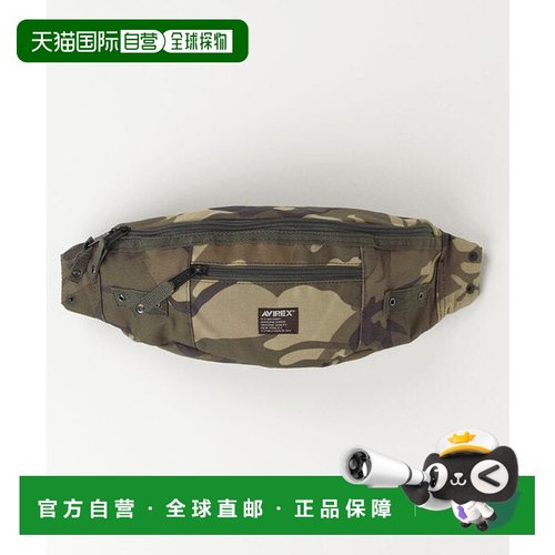 日本直邮AVIREX 鹰款聚酯纤维双向腰包 [84670918]