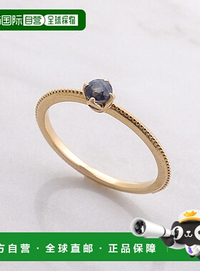 1h可退 日本直邮agete 阿卡朵 agete 女士K10蓝宝石母亲戒指 欧洲