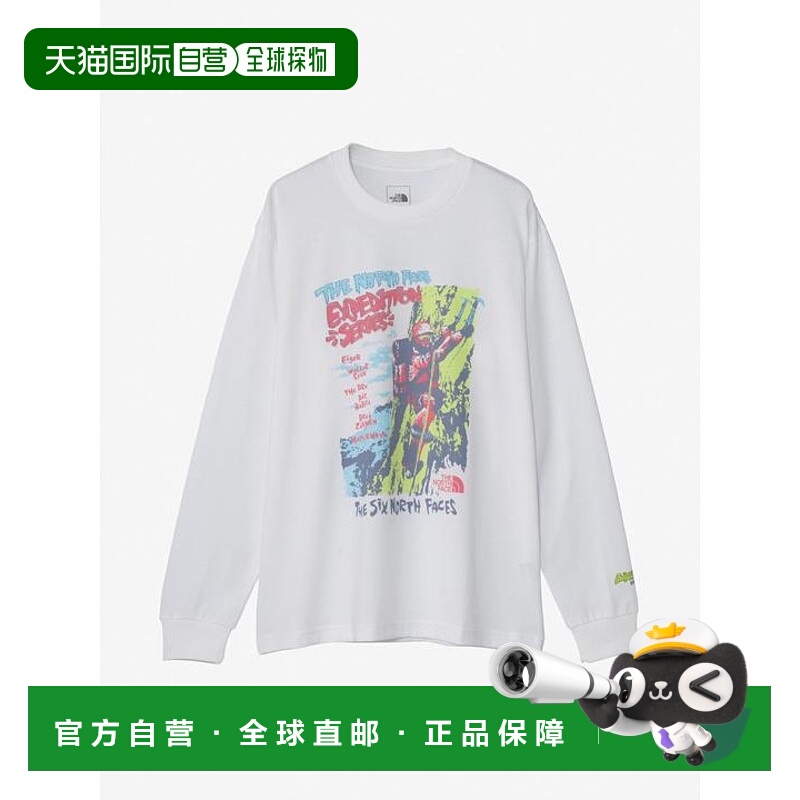 1h可退 日本直邮THE NORTH FACE 长袖探险图案T恤（男女同款） 北