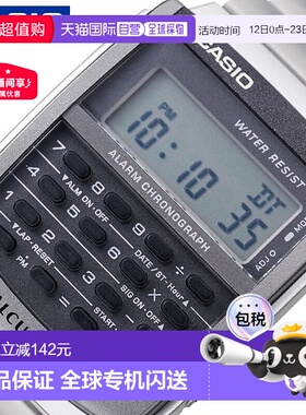 日本直邮卡西欧手表数据银行计算器男女通用灰色CA-506-1知名品牌