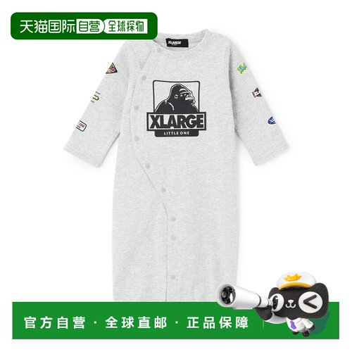 日本直邮NARUMIYA 特大号 儿童(XLARGE KIDS)袖标徽章风印花OG长