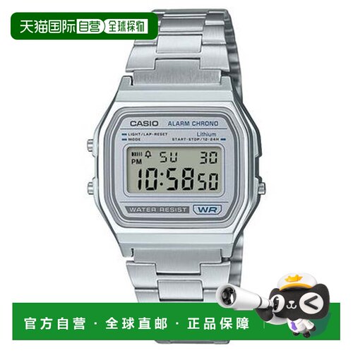 日本直邮CASIO 卡西欧经典 / A158WEA-7JF（银色×蓝色）