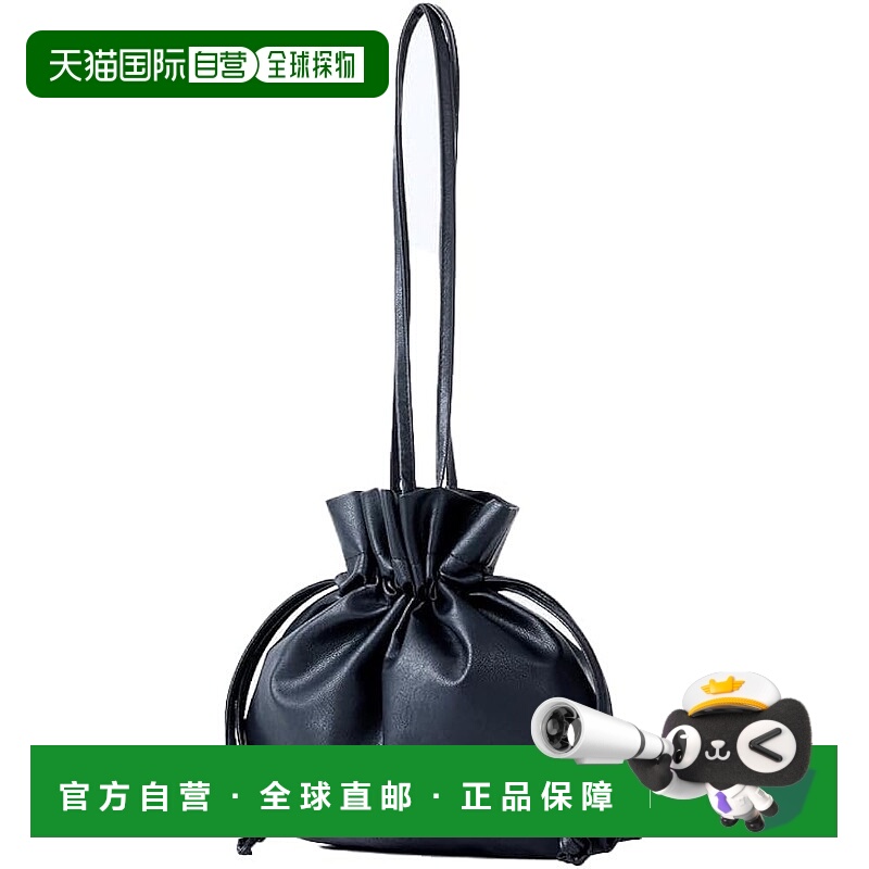 【日本直邮】Legato Largo阿耐洛 女士迷你束口包 可清洗 黑色