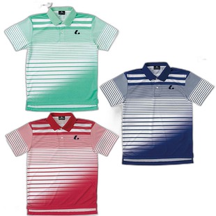 日本直邮 LUCENT 青少年比赛衬衫网球羽毛球服上衣海军红绿色 LUC