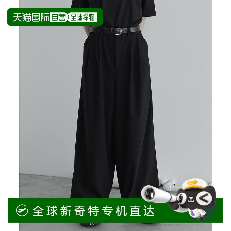 1h可退 日本直邮remer 男女通用宽松版型打褶休闲长裤 RR00000039
