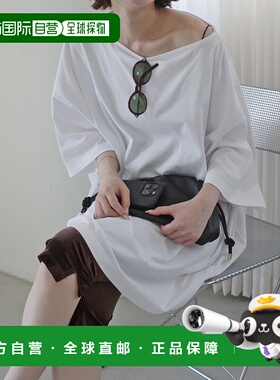 1h可退 日本直邮SLOBE IENA 女装 别注大版T恤 透肤麂皮感 leggin