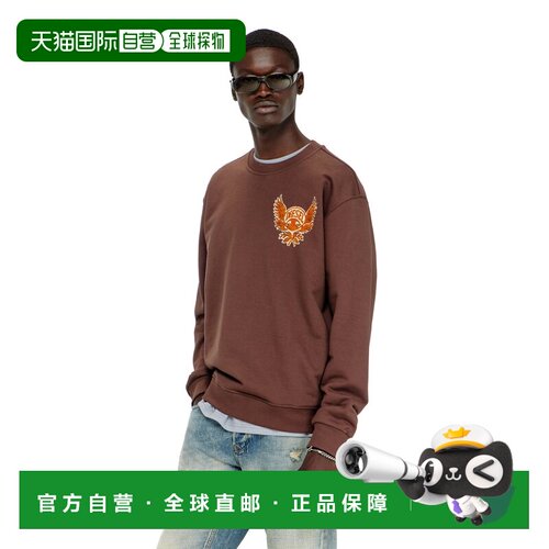 日本直邮DIESEL 男士套头卫衣 S NORM AA2抓绒