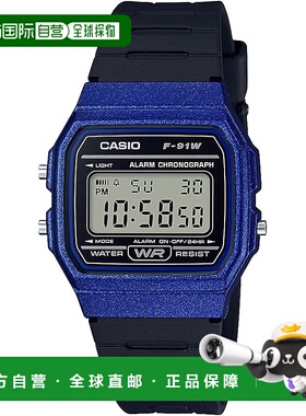 【日本直邮】卡西欧Collection小方块手表 黑色F-91WM-2AJH防水