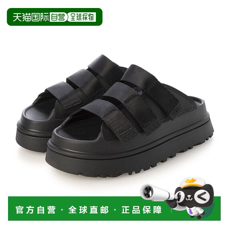 日本直邮UGG UGG W GOLDENGLOW SLIDE 金色光泽拖鞋 (1167430-BLK