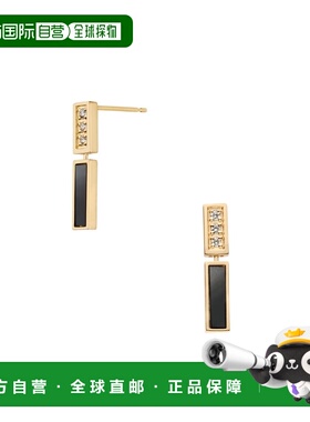 日潮跑腿Vendome K18YG黄金黑玉髓钻石耳环 YellowGold ONE SIZE