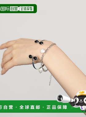 1h可退 日本直邮KBF 女装 组合款手镯与淡水珍珠链条手链套装 KBA