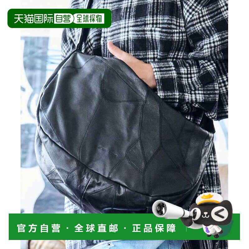 1h可退 日本直邮ADAM PATEK 休闲拼接皮革大容量单肩包 AP2429021